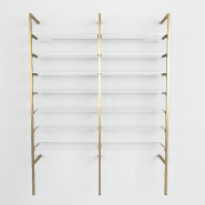 Élément suivant Queen Vogue or 7 tablettes verre L90xH240cm_1