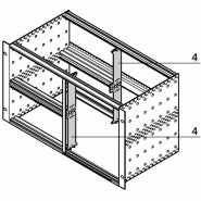 Profilé de fractionnement SCHROFF 6 U pour montage combiné_1
