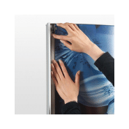 Totem lumineux recto/verso en métal et aluminium anodisé - Format jusqu'à 80x170 cm_1