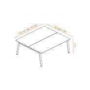 Bureau bench 2 personnes kelso_1