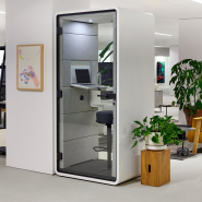 Cabine téléphonique acoustique pour appels privés et professionnels_1