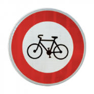 Panneau d'interdiction B9B - Accès interdit aux cycles - WP Signalisation_1