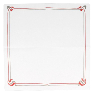 Serviette papier gaufré 2 plis blanc motif Maxim bordeaux 40x40cm - par 1200_1