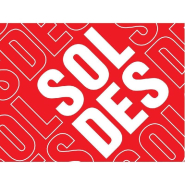 Affiche soldes 60x40 cm - rouge - papier_1
