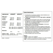 Armoire de sécurité pour produits inflammables, capacité : 130 l - as301p5t - delahaye industries_1