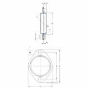 PFT 40 - Paliers à applique ovale pour roulements avec dimensions et données techniques_1