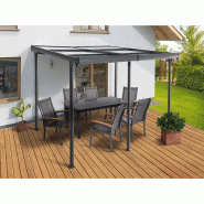 Pergola en aluminium 400x297x267cm – MTF – polycarbonate – 2nab3117_1