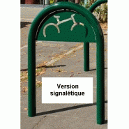 Appui cycles trombone - universel, tube acier diamètre 60mm, peint - Réf 8201051_1