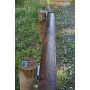 Bois RD7 - Glissière de sécurité Rousseau - Empêche les motards de passer sous la glissière, esthétique et renforçable en bois-métal_1