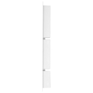 Vidaxl niche de douche avec 3 compartiments blanc mat 41x99x9 cm 151399_1
