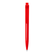 Stylo bille en plastique ABS - clip spécial - encre bleue - couleur rouge - 13g_1