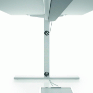 Bureau d'angle  Idea Tube avec caisson - Quadrifoglio. - Blanc, Orme, 180 x 180 cm_2