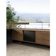 Bureau de Direction BOLD58 Leaven avec Meuble de Service à Droite - Référence 4930 BD A - Mélaminé anti-rayures et anti-reflets_1