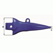 Dents de godet Turnkey TKN13 PR-R - poids 37 kg - dimensions précises en mm_1