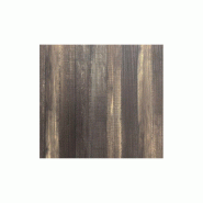 X Cross table de bistrot avec piètement noir + plateau HPL Tropical Wood 70x70 cm_1