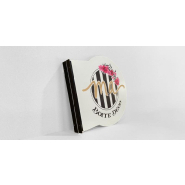 Enseigne drapeau ronde sans éclairage - composite 3 mm - impression numérique_1