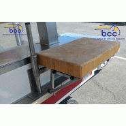 Remorque étal boucherie 5m – train avant directionnel – vitrine réfrigérée bombée – 944_1