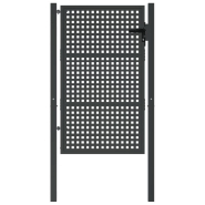 Vidaxl portail de jardin anthracite 105 x 200 cm acier 154562_1