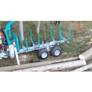 Remorque pour travaux forestiers avec charge utile de 13 tonnes