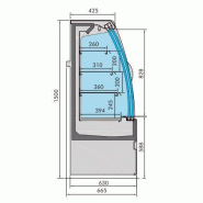Vitrine réfrigérée noah avec portes coulissantes 1.9 7350.0030 COMBISTEEL_1