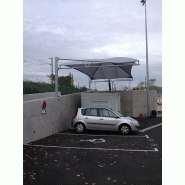 Abri voiture démontable cover / structure en acier / toiture arrondie en toile_1