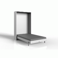 Lit escamotable Vanier blanc mat - Couchage 120 x 200 cm - Faible profondeur pour gain de place_1