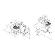Pétrin professionnel basculant PE120FE - Caplain - 120 kg de pâte - 2 hauteurs d'élévation - Châssis acier/carbone_1
