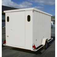 ROULOTTE DE CHANTIER ABRI TÔLÉ / STOCKAGE / 5.01 X 2.18 X 2.35M_1