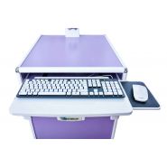 Tecnocar - Chariot informatique professionnel - Dimensions 55 x 62 x 107 cm - Écran tactile 19'' et verrouillage électronique_1