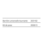Barrière universelle pivotante - largeur ajustable de 3 à 4,75 m - structure en acier_1