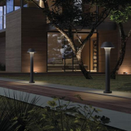 Borne lumineuse d'éclairage public BUCKET IP65 - LED SMD 10.50W 3000K anthracite - Réf: 7616_1