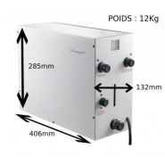 Générateur de vapeur pour espace hammam 3 à 6 m3 - 4kW - Cuve inox - DESINEO GLG SARL_1
