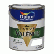 Peinture laque boiserie Valénite blanc satiné 2L - DULUX VALENTINE - Microporeuse, résistante aux chocs et intempéries_1
