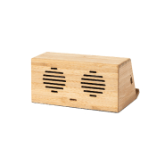 Chargeur enceinte Bluetooth en bambou - induction, chargeur rapide sans fil 10W, support téléphone portable_1