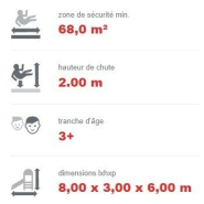 Combiné escalade en acier inoxydable - Aire de jeux conforme EN1176 - Référence BT16516_1