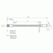Élément chauffant tubulaire étanche - hautes températures - carré - H11382/a1xb1xl1 - H11381/a1xb1xl1_1