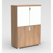 Armoire moyenne avec 4 portes battantes TAK - Mobel Linea - Acacia foncé_1