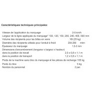 Chmeliok Xп500 - Machine de marquage routier horizontal - STIM - poids du bloc 5kg - lignes jusqu'à 500mm_1