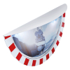 Miroir grand angle 180° panoramique avec casquette pour industries - sécurité extérieure - optique incassable P.A.S.®_1