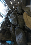 Presse à balles pour caoutchouc - Sinobaler - modèle SVB2-TB-1000 avec compression 12:1 pour pneus recyclés_1