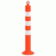 Vidaxl bornes de contrôle du trafic 10 pcs avec chaîne 75 cm pe 150964_1