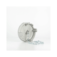 Bouchon sans verrou + chainette Ø 40 mm - Alu cadenassable_1