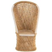 Fauteuil adulte Natura en bambou et rotin - Style bohème - Dimensions L87 x H151 x P82 cm - Capacité 120 kg_1