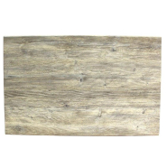 Plateau rectangulaire de table extérieur Werzalit 110x70cm décor pondérosa blanc_1