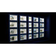 Porte-affiche LED Colorz - Format A4 Vertical et A3 Horizontal - Éclairage Tangentiel Bleu - Affichage Recto Verso_1