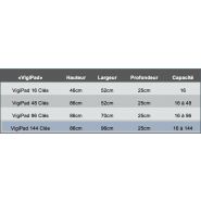 Armoire de gestion des clefs Vigipad avec identification par code, badge ou biométrie