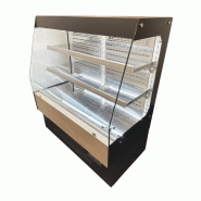Vitrine réfrigérée semi-verticale TERRA - EUROVITRINE - 1m20 - 2 étagères + base - froid positif ventilé_1
