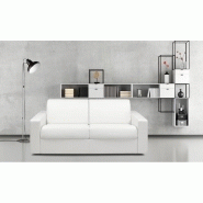 Canapé convertible Night Express 140 cm - Matelas 14 cm polyuréthane - Blanc - Fabrication italienne_1
