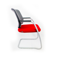 Chaise de conférence visiteur luge colorée Sedus d'occasion - design moderne et confortable_1