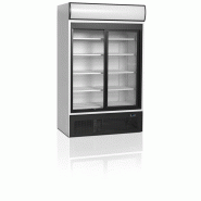 Réfrigérateur vitré FSC1200S - 2 portes vitrées coulissantes à fermeture automatique, blanc RAL9016_1